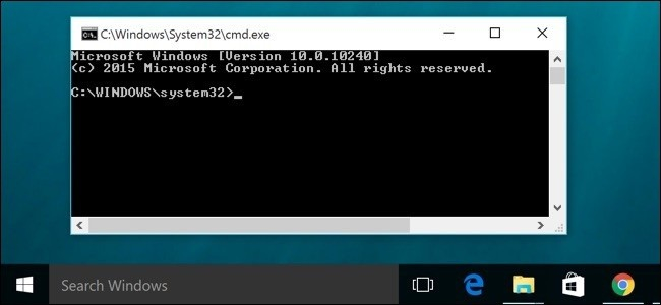open a command prompt in windows 10
